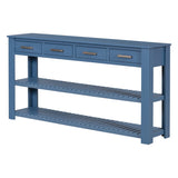 ZUN U_Style Stylish Entryway Console Table with 4 Drawers and 2 Shelves, Suitable for Entryways, Living WF319384AAV