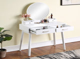 Liannon Contemporary Wood Vanity and Stool Set, White T2574P164239