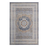 LOOM & LUXE Collection 5X7 Blue/Ivory /Medallion Non-Shedding Living Room Bedroom Dining Home Office B335P289572
