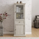 ZUN Tall Storage Cabinet, Freestanding Cabinet Glass Door and Shelves, Sideboard cabinet, Cabinet W2275P206604