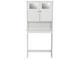 Double Doors Bathroom Cabinet White 03305955
