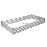 2 Pcs 841ft Galvanized Raised Garden Bed, Metal Outdoor Planter Box, Rectangular Garden Bed for 28680578