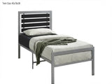 Modern Metal Platform Bed Frame with Headboard & Footboard, Heavy-Duty Steel Slat Support, No Box B2771P498514