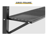 5x8FT Grill Gazebo, Dark Gray Polyester Canopy with Air Vent, Black Powder Coated Folding Awning 95236605