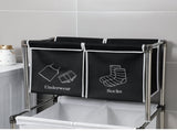 Laundry Hamper 2 Tier Laundry Sorter with 4 Removable Bags for Organizing Clothes, Laundry, Lights, 31025918
