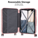 3 in 1 ABS&PC Trolley Box 20in 24in 28in Trolley Box Iron Tie Rod ABSPC Alloy Pink 16755414