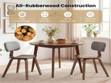 Set of 2 Dining Chair Set , Teddy Velvet Upholstery & Plush Padded Design 31439802