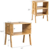 2 bamboo bedside tables, side table and coffee table 81234102