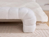 69.7"Wide Modern Upholstered Armless Bed Bench, Channel Tufted Couch Daybed Chaise, Chenille Ottoman W3098P308771