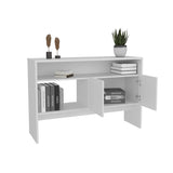 Bellagio 48.7" Wide 2-Tier Narrow Bellagio Console Table with Double-Door Cabinet B070P234362