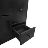 ZUN Versatile Shoe Cabinet with 3 Flip Drawers, Maximum Storage Entryway Organizer with Drawer, Free 18531809