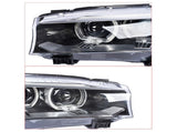 2PCS Front Left & Right HID/Xenon Headlights with AFS Fit for 2014-2018 BMW X5 F15 F85 63117317109 78076018