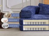Compression Sofa,Convertible Floor Sofa Bed with Fixed-Shape Frame, Boneless Modular Sectional 43422984