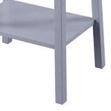 Grey End Table with Bottom Shelf B062P185693