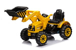 ZUN Ride on Excavator, 12V Battery Powered Construction Vehicles for Kids, Front Loader with Horn, 2 W1629141773