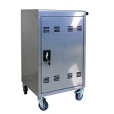 Mobile Charging Cart and Cabinet for Tablets Laptops 35-Device -Silver W1102P207222