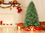 Artificial 4ft Green Christmas Tree with 527 PE/PVC Mixed Branch Tips, 150L warm white led, memory 99022636