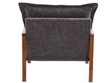 Cloud Shaped Indoor Leisure with Solid Wood Armrest & Solid Wood Frame, Chenille Fabric Accent 75796511