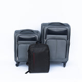 Luggage 2-piece backpack set gray W2710P283488
