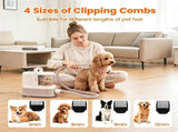 9 in 1 Pet Grooming Vacuum Kit with Hair Dryer, 600W 17kPa Suction 3 Adjustable Suction Modes 13757836