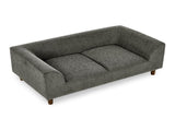 Pet sofa with backrest and armrests, modern rectangular pet sofa suitable for medium and large dogs, W487P228083