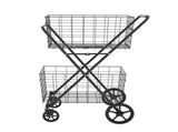 Extra Jumbo Shopping Cart,2 Layers Grocery Cart on Wheels, Foldable Utility Shopping Carts with 41132603