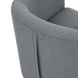 Moss 25.5" Wide Polyester Barrel Chair and Ottoman B343P311017