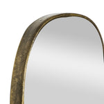 ZUN 18"x48" Helena Wall Mirror with Gold Iron Frame, Wall Mirror for Live space, Bathroom, Entryway Wall W2078126752