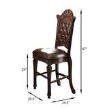 Cherry Counter Height Stools with Nailhead Trim B062P181291