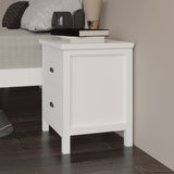 ZUN Versatile Solid Wood White Night Stand, Bedside Table, End Table, Desk with Drawers for Living Room, B03790057