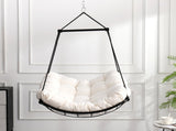 Hammock Chair Swing with Cushion - Outdoor Indoor Hanging Hammock Chair for Patio, Porch, Bedroom, 90202965