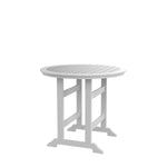 ZUN HDPE Bar Table, Dining Table, Patio Bar Set ,Counter Height Table For Outdoor White + Gray W120941925