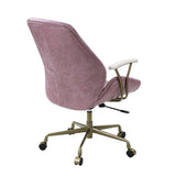 ZUN Pink Office Chair with Swivel B062P215467