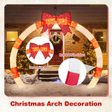 10.4ft LED Christmas Arch - Red Bow, for Garden/Porch/Commercial Spaces 20049887