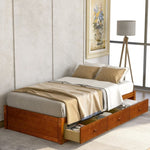 ZUN Orisfur. Twin Size Platform Storage Bed with 3 Drawers WF193634AAL