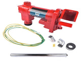 Red High Flow Fuel Transfer Pump 12V 25GPM with Auto Nozzle Heavy Duty Cast Iron 86990496