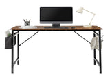 Rotten wood color SG016FD P2 particleboard iron pipe 120cm cut-off computer desk with non-woven 34836334
