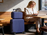 PP Trolley Case 12in 20in 2PCS Suitcase Set Navy Blue 49517166