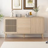 ZUN Modern Cabinet with 2 Doors and 3 Drawers, Suitable for Living Rooms, Studies, and Entrances. 14428715