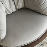 Velvet Accent Chair Barrel Chair with Metal Legs Modern Comfy Armchair Accent Reading Chair for 93829175