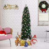 7.5ft Pointed PVC Pen Holder Christmas Tree 43679864