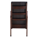 Dark Brown and Espresso Rocking Chair with Armrest B062P184513