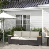 Rattan Three-Seat Sofa 48648870