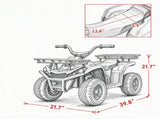 24V 4 Wheeler for Kids, Dual Motor Ride on ATV with Soft Start, Battery Display, Music & Lights, for 30498631