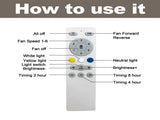 42 Inch LowProfile 3 Solid Wood Blades, 6Speed Reversible DC Motor, Remote & APP Smart Control, W3816P585894