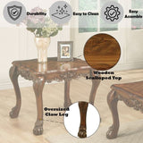 Cherry Oak End Table with Claw Leg B062P209072