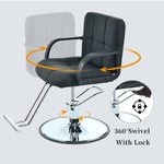 ZUN Barber Chair,Salon Chair for Hair Stylist,Stylist Chair with Heavy Duty Pump Adjustable WF318034BAA