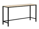 Industrial Style Porch Table Single Layer Light Walnut Color Triamine Board 97435886