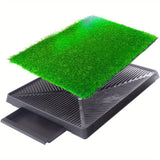 ZUN Dog Potty Training Artificial Grass Pad Pet Cat Toilet Trainer Mat Puppy Loo Tray Turf 31149552