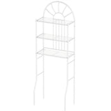 White Bathroom Towel Storage Rack with 3 Shelves 61218274